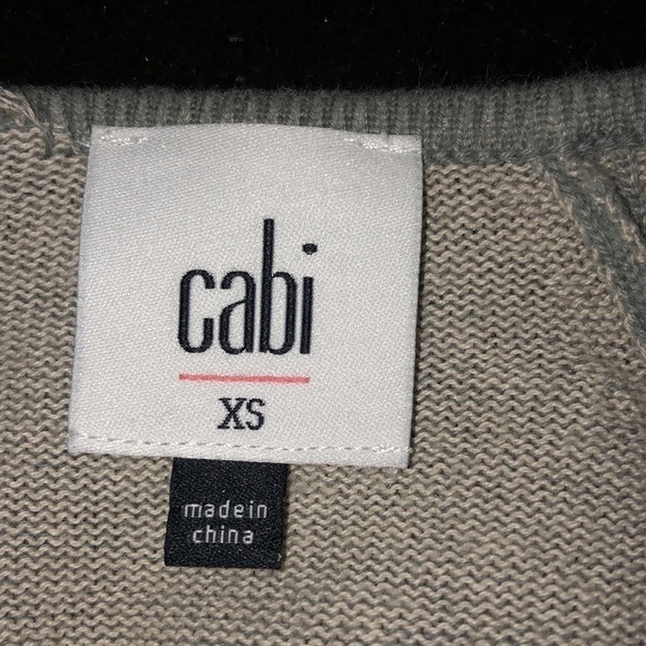 Cabi Gray Blue Long Sleeve Waterfall Cardigan Size XS - Picture 10 of 11